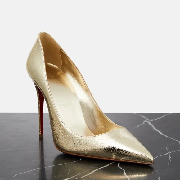 New! Kate 100 metallic leather pumps - Picture 3 of 12